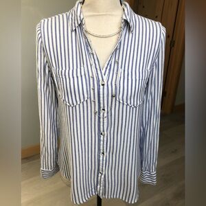 Tinsel Soft Striped Button Down Shirt